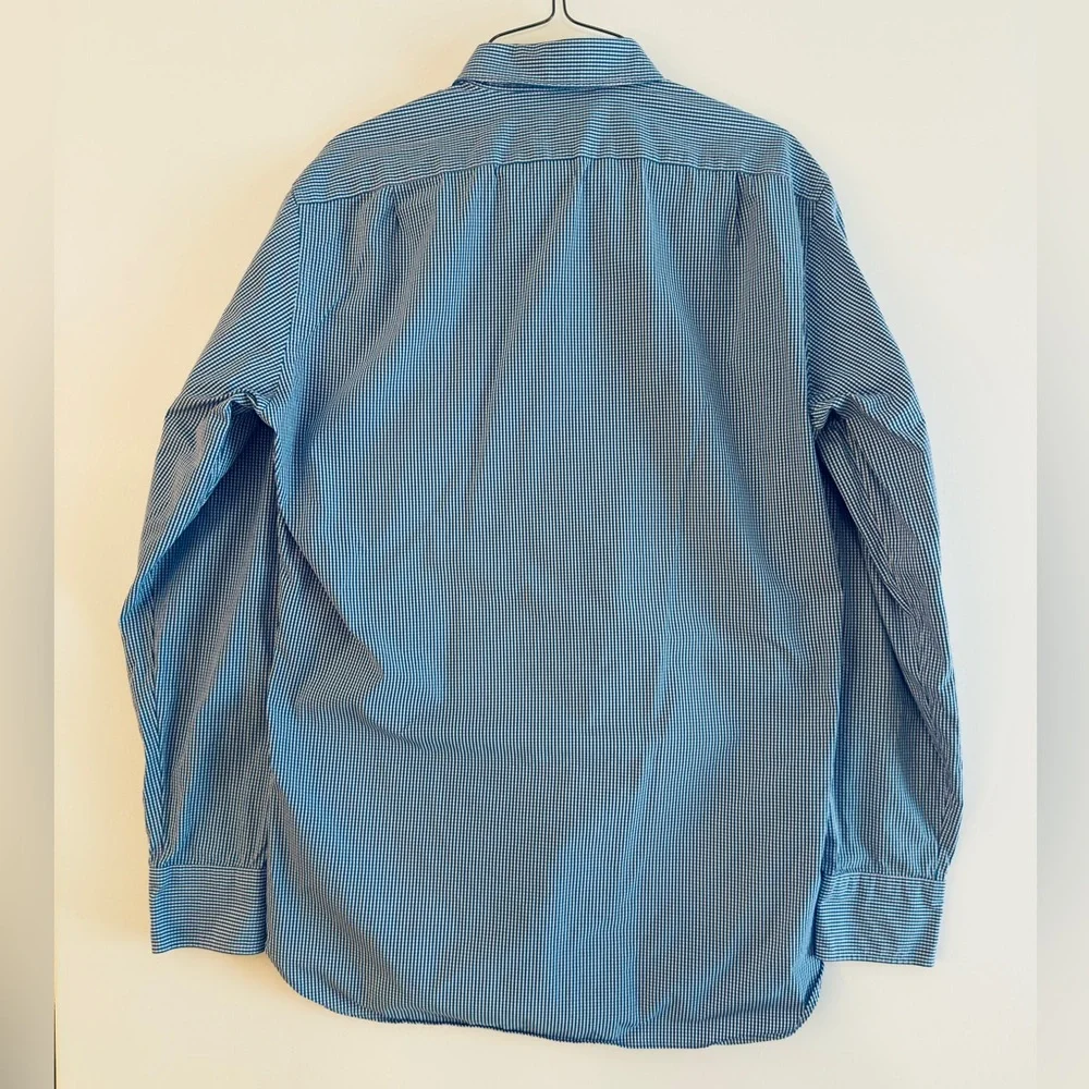 J. Crew Blue Gingham Dress Shirt‎